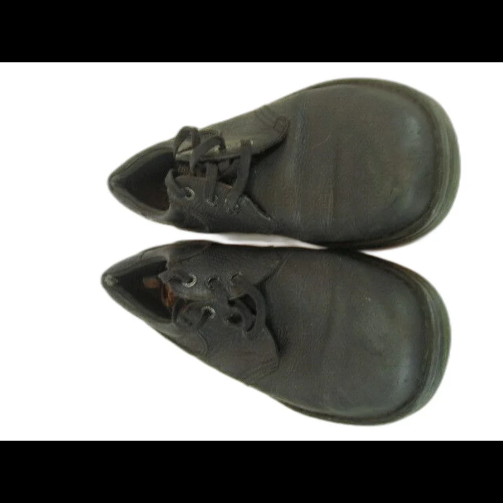 Mens Dr. Martens Hampshire Black Leather Slip Resistant Industrial Shoes sz 11M